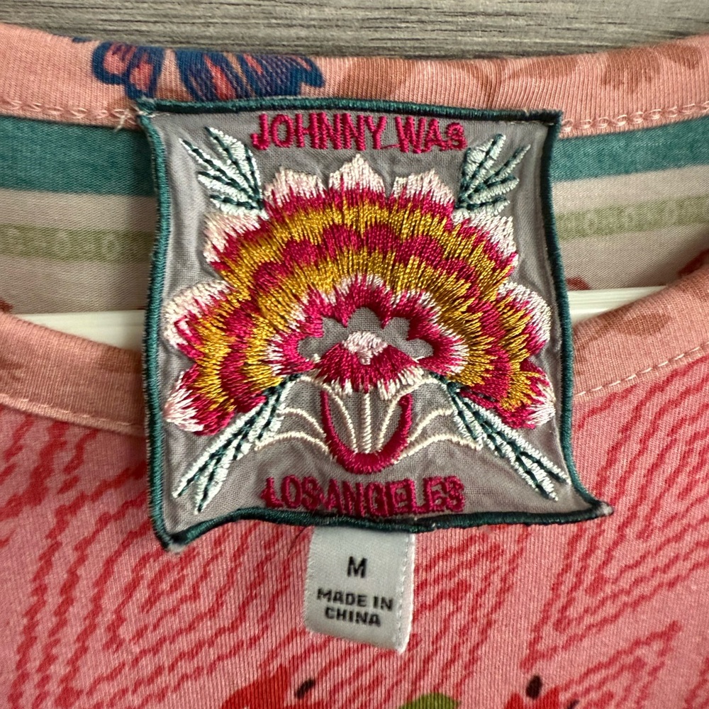 Johnny Was Lakshmi Oversized Cropped T-shirt - Picture 5 of 9